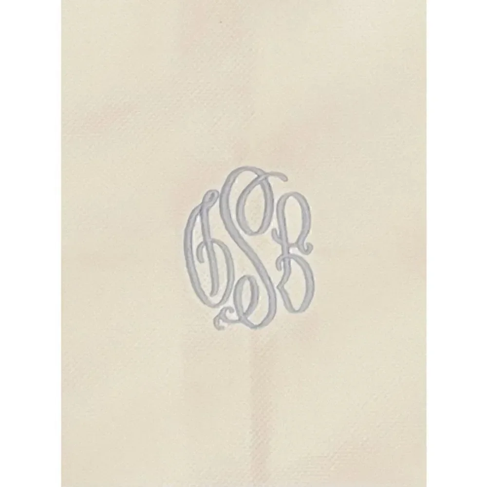 Jane Wilner Haute Couture Linens European Pillow Sham Cotton Pique Monogrammed